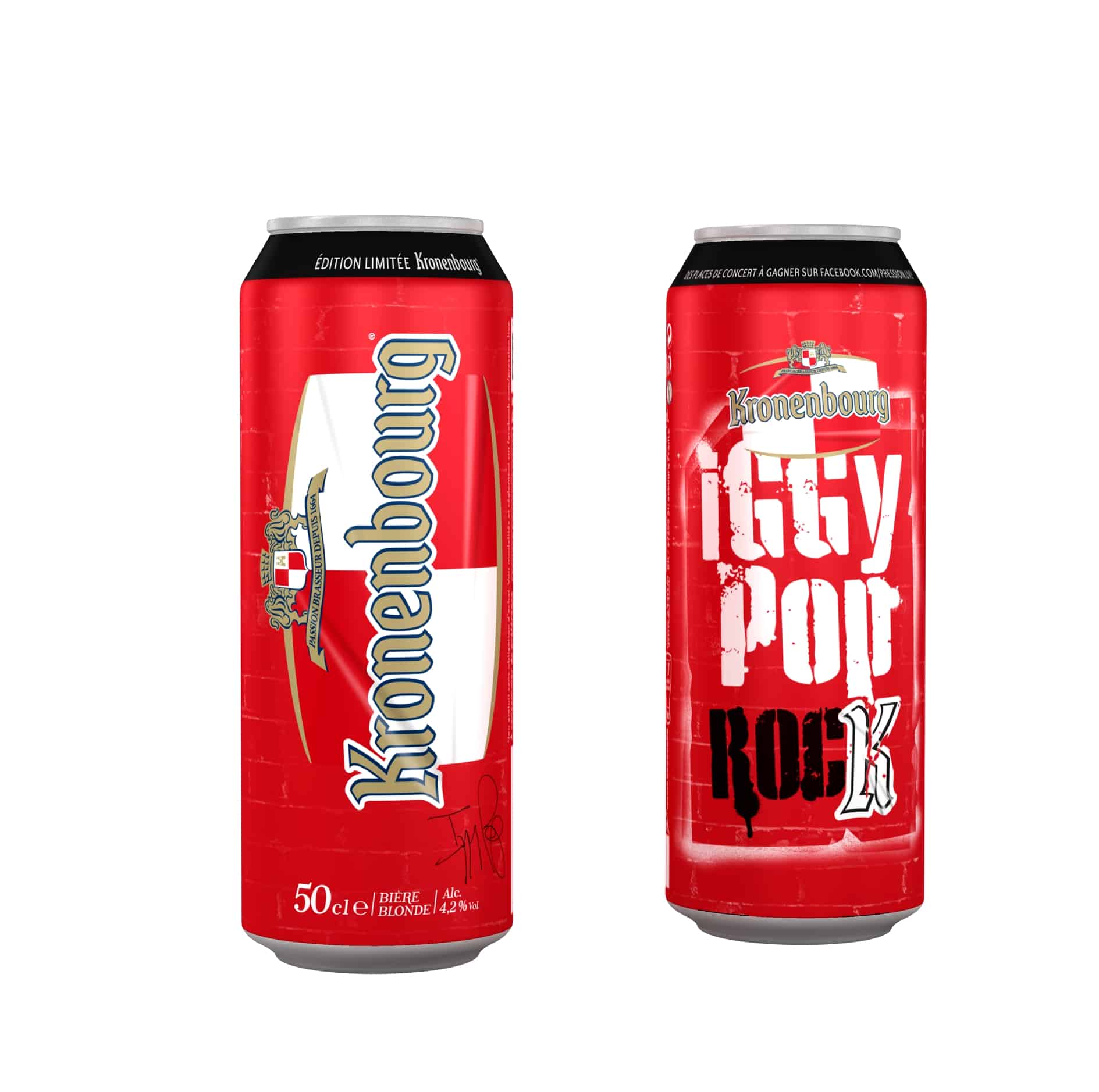 Kronenbourg et Iggy Pop, une canette série limitée pour cet été. Kronenbourg et Iggy Pop, une canette série limitée pour cet été.