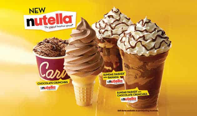 Nutella se lance dans les glaces