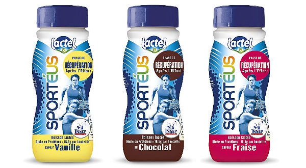 Lait : Lactel sort Sportéus, une boisson lactée pour sportifs