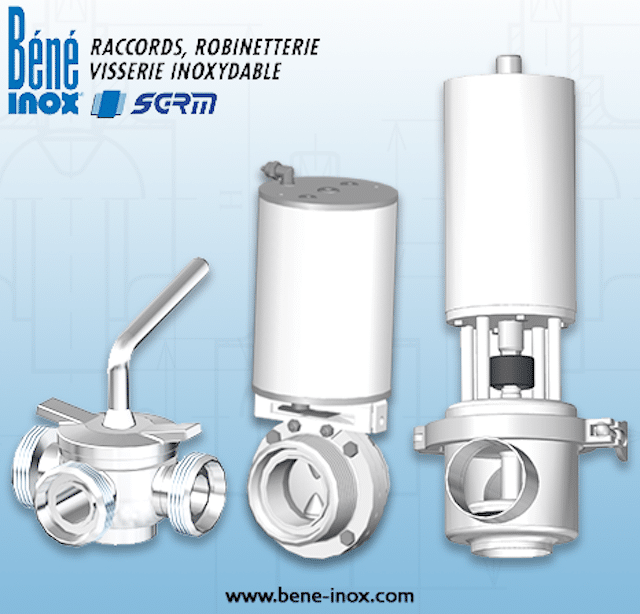 Les vannes personnalisées de Béné Inox