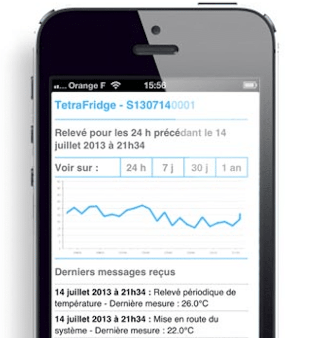 Objet connecté : Tetrafridge vous avertit en cas de rupture de la chaîne du froid