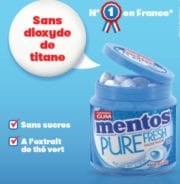 Confiseries : 14% de croissance pour le Mentos Pure Fresh Menthe sans dioxyde de titane