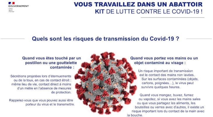 Covid-19 : Des fiches conseils métiers pour l’agroalimentaire