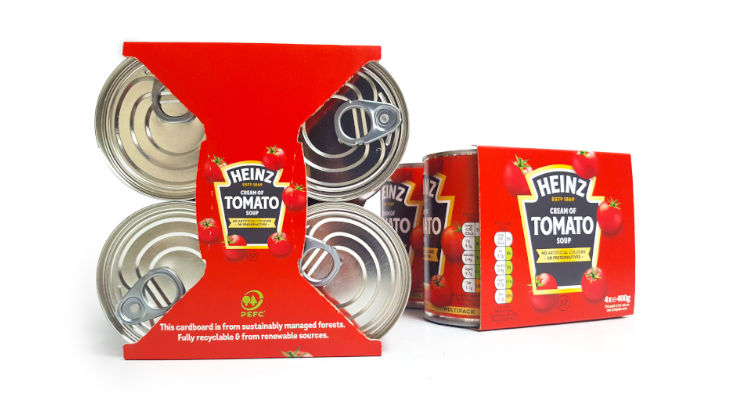 Heinz opte pour l’emballage multipack en carton Cluster-Wing de WestRock