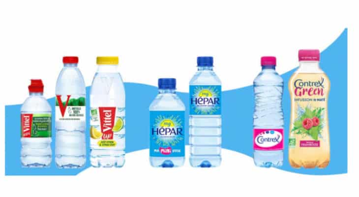 Emballage : De nouveaux formats de bouteilles 100% plastique recyclé pour les marques Vittel, Hepar et Contrex