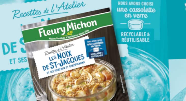 Fleury Michon opte pour des cassolettes en verre 100% recyclables grâce à un partenariat avec Verallia
