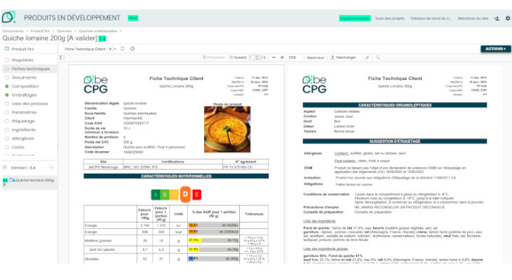 beCPG améliore son logiciel PLM pour répondre aux problématiques de l’agroalimentaire