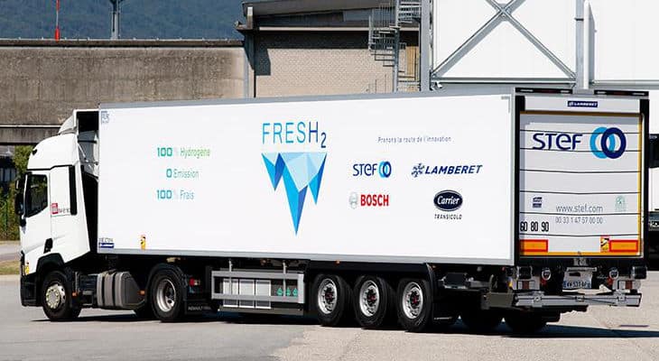 FresH2, une solution innovante de transport réfrigéré à pile à combustible à hydrogène