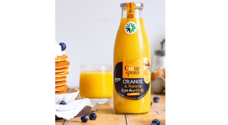 Cœur de Pom’ lance une gamme de jus de fruits en bouteilles consignées