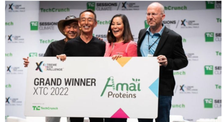 Amai Proteins, élu gagnant mondial de la compétition Extreme Tech Challenge 2022 pour son édulcorant 100% protéiné