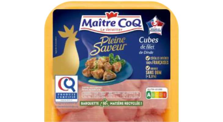 Maître Coq innove avec la barquette en PSE recyclé