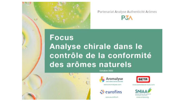 L’«Analyse chirale dans le contrôle de la conformité des arômes naturels» publiée par P3A