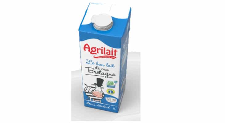 Emballage : Agrilait adopte les bouchons attachés