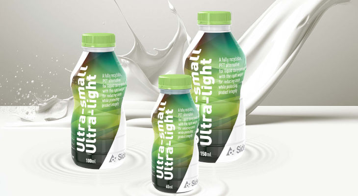 Sidel lance une nouvelle bouteille PET ultra légère pour produits laitiers liquides
