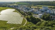 Inauguration de la plus grande centrale solaire thermique de France qui alimentera en chaleur le site laitier de Verdun pour les 25 prochaines années