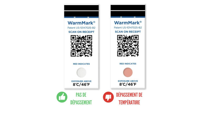 Chaîne du froid : WarmMark QR, un nouvel outil connecté pour une traçabilité thermique intelligente