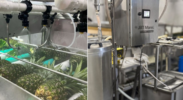JBT Marel révolutionne la conservation de l’ananas avec sa nouvelle machine ProDose